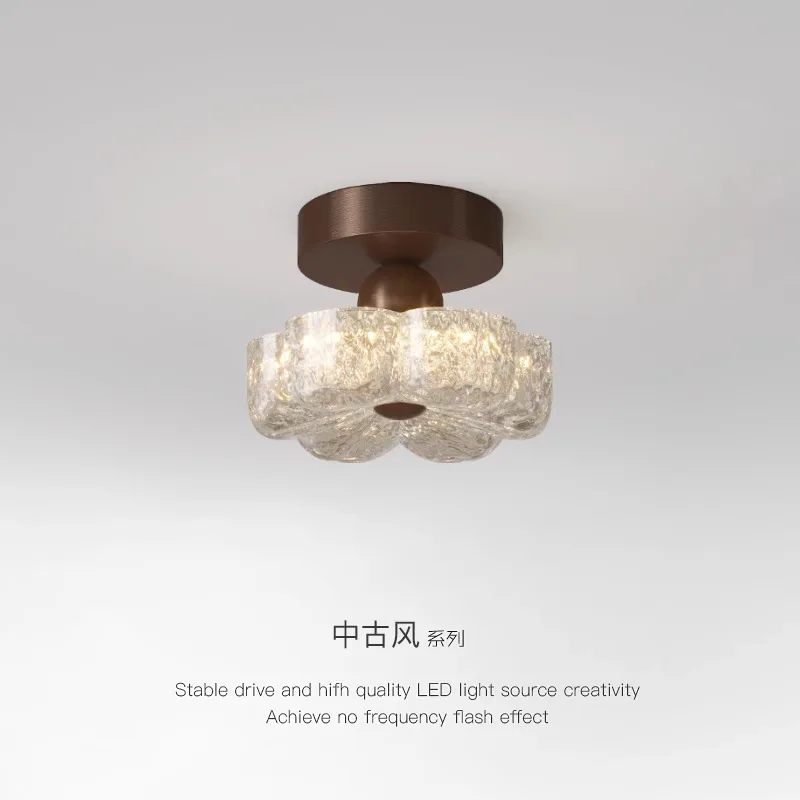 Medieval, resin, flower ceiling lamp, French, vintage