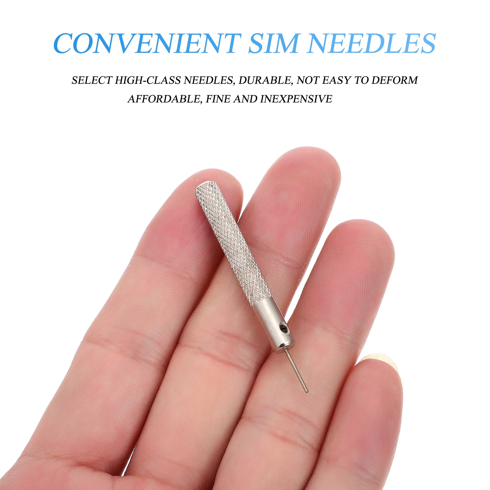 10 Pcs Sim Card Reader Cell Phones Smart Removers Cards Ejector Creative Pin Iron for Chip