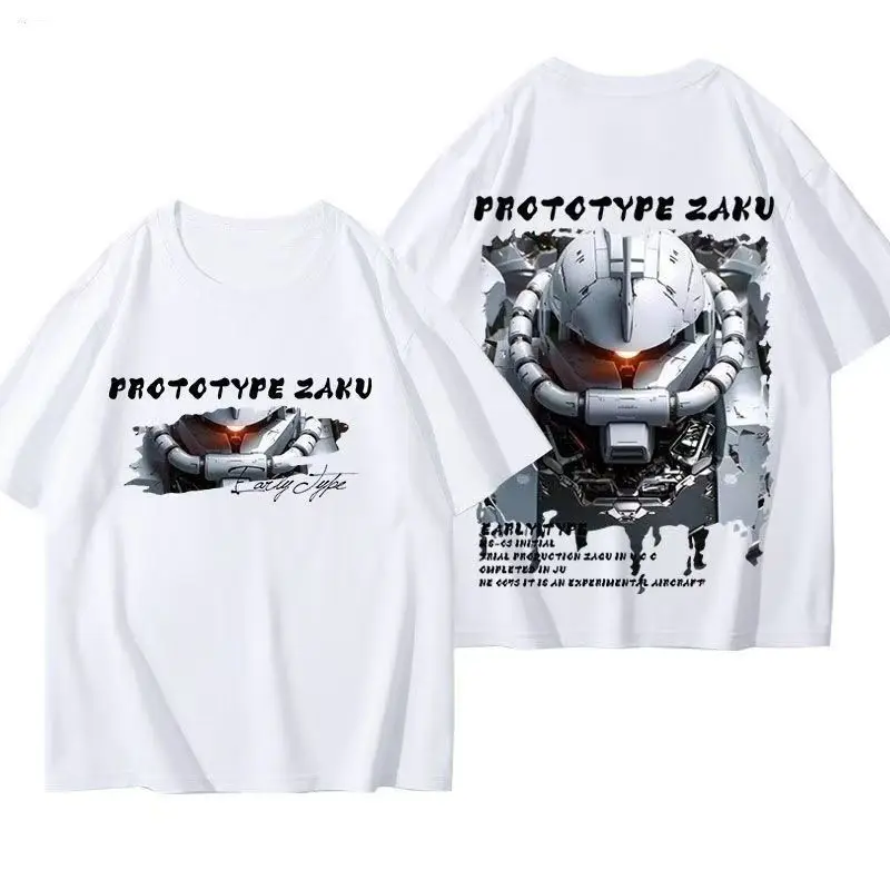 أزياء جديدة موتور البدلة الأحمر المذنب الزاغوشيا آلة القطن تي شيرت المحارب طباعة فضفاضة الصيف قصيرة الأكمام أعلى حجم كبير #2