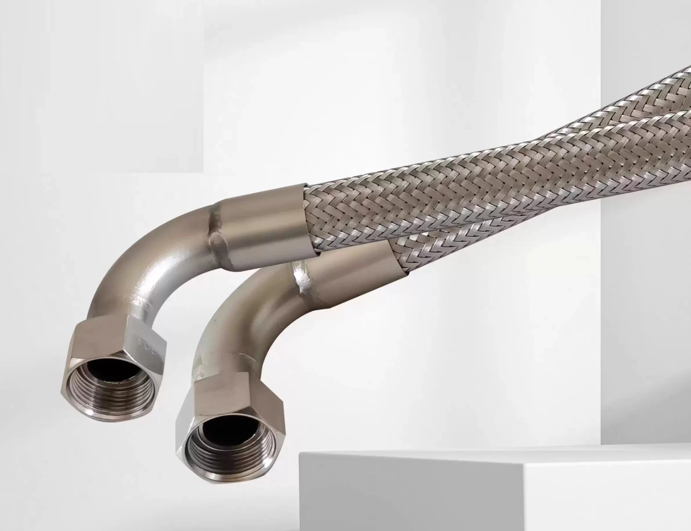 304 stainless steel 90 degree with elbow inlet pipe connecting urinal toilet bathtub G3/4