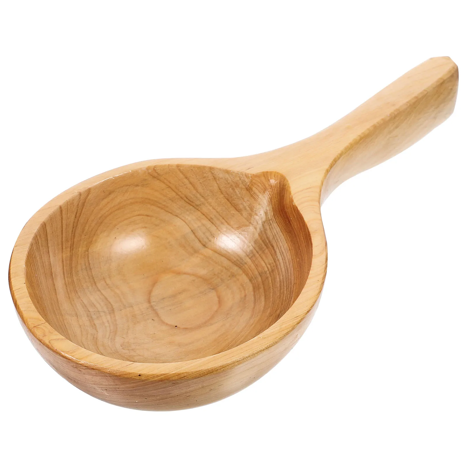 

Wooden Water Bath Scoop Bamboo Bucket Convenient Water Ladle Spoon Ergonomic Kitchen Utensil Portable Gardening Use