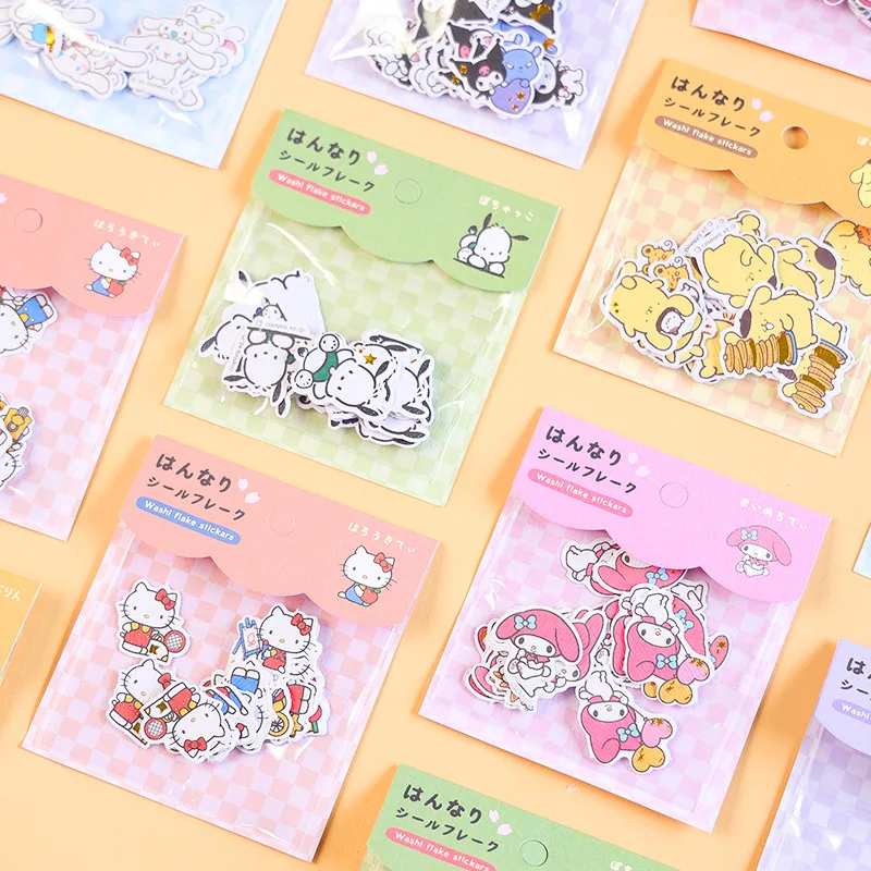 

Sanrio креативные наклейки «сделай сам» одеваются мелодия мультфильм дневник справочники декоративные самоклеящиеся наклейки для праздничного подарка для девочки