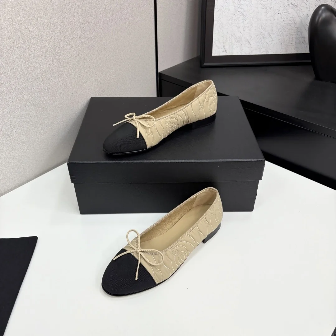 Chaussures de luxe série C pour femmes, sandales plates de Ballet