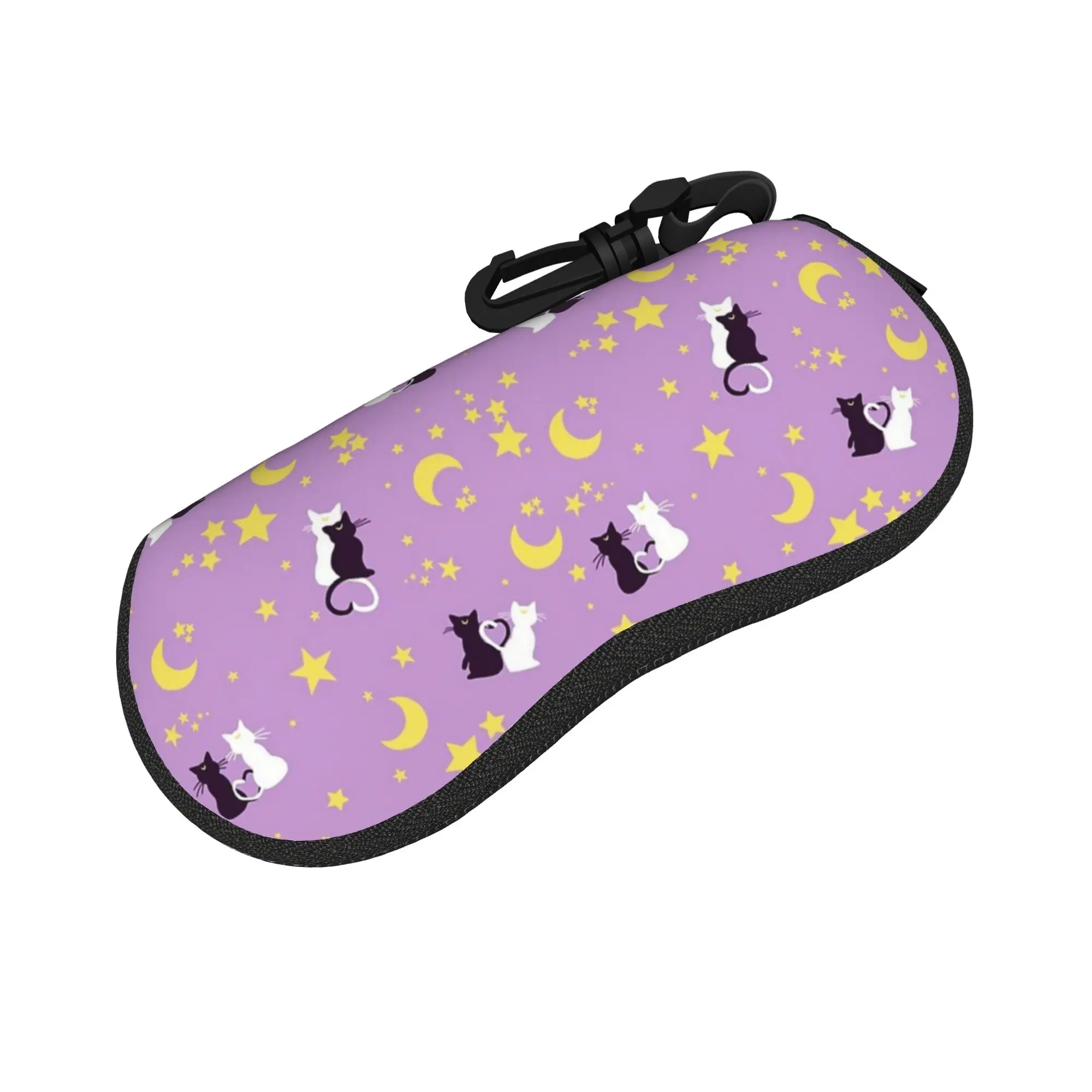 Anime Moon Girl Glasses Case Men Women Convenient Zipper Usagi Tsukino Eyewear Box Protector Eyewear Container