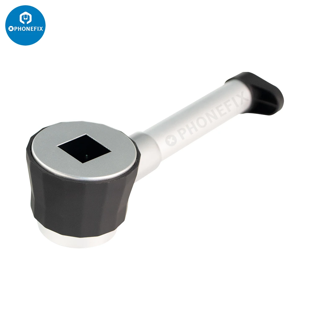45X Folding Linen Tester Metal Magnifier Cloth Thread Counter Metal Magnifying Glass with Light Calibration for Jewelry Repair