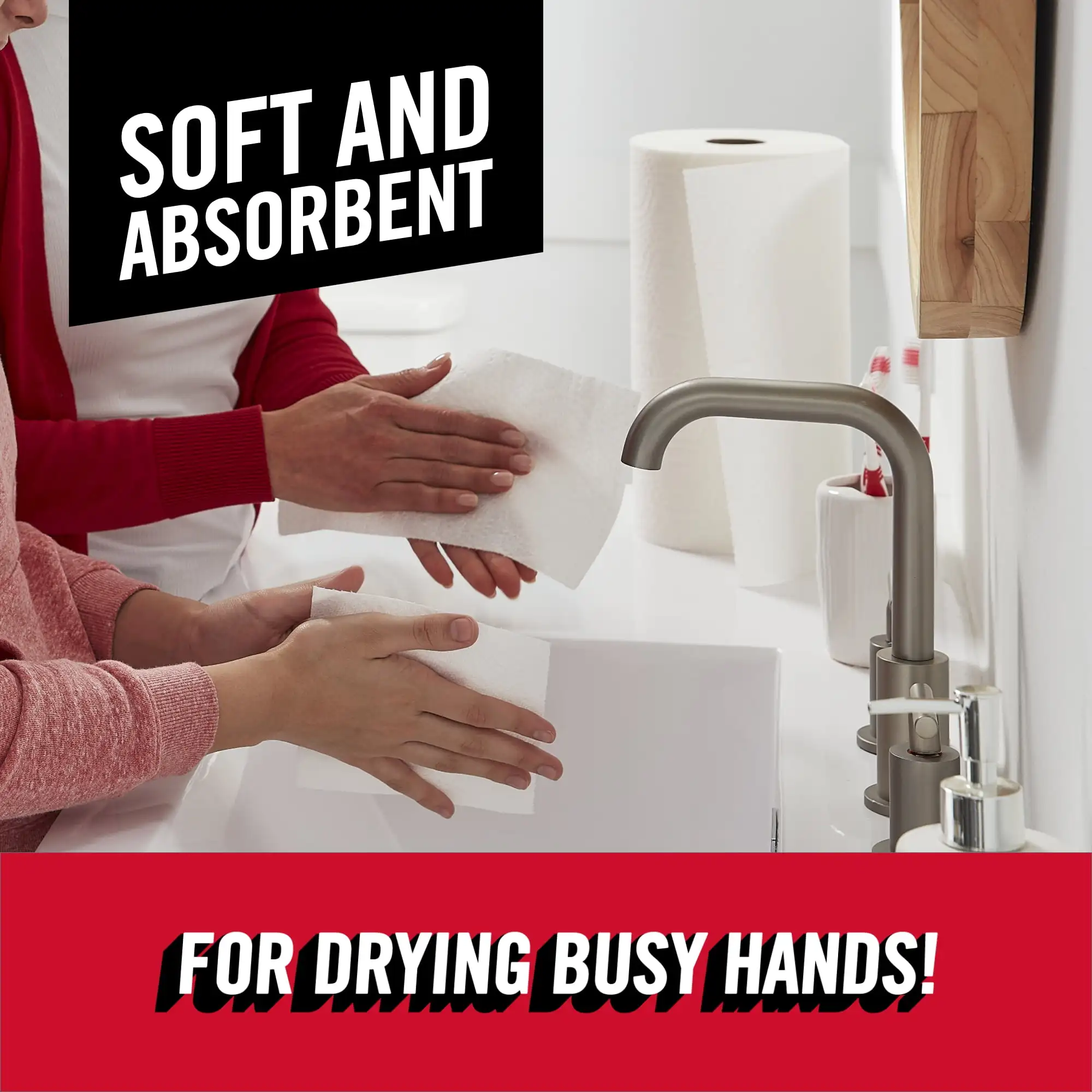 Ręczniki papierowe Tear-A-Square, 6 potrójnych rolek