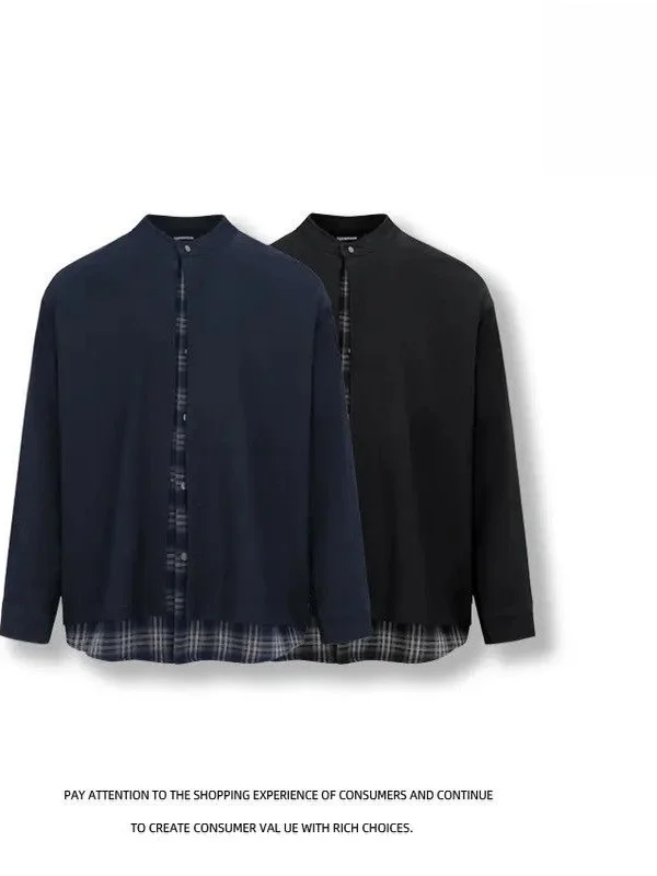 

Casual Faionable Men's Long Sve Stand Collar Jaet Autumn New Sle Cotton Blend Fabric Youth ular Stand Fit Oute...