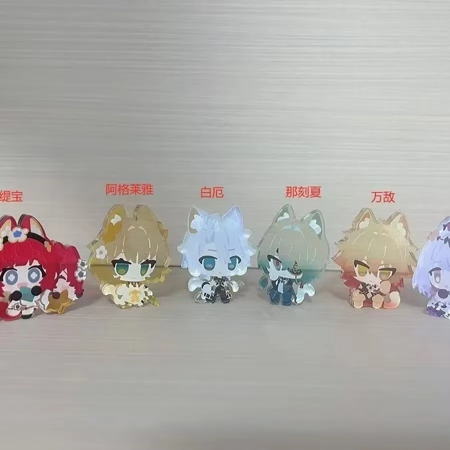 「Banha: Star Rail」「その瞬間、Xia、Bai 'e、Wan Di、Ti Bao、Xia Die、Agleya」ボーダーレス厚い自作スタンディー スタンディングサイン