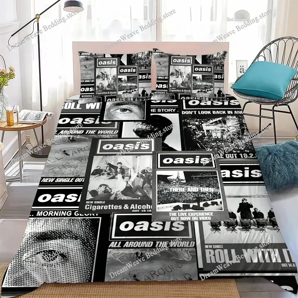 T-The R-Rain O-Oasis Band Duvet Cover Set Home Style Bedding Soft Laundry Cotton Bed Student Dormitory Gift519