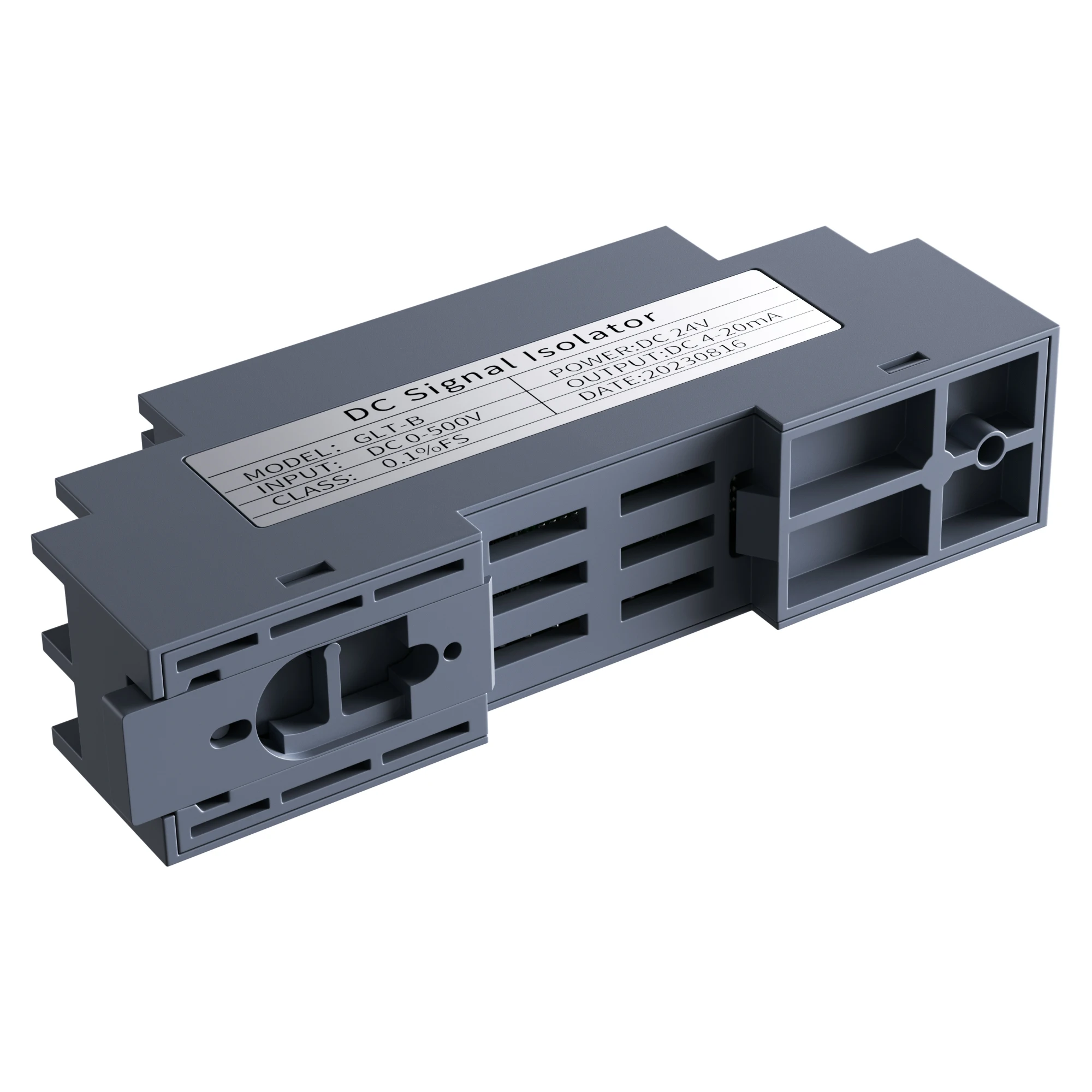 Transductor de voltaje de corriente GLT-B, convertidor aislado de señal, módulo analógico aislador de señal, CC 1A 5A, 4-20mA/0-5V/10V/75mV