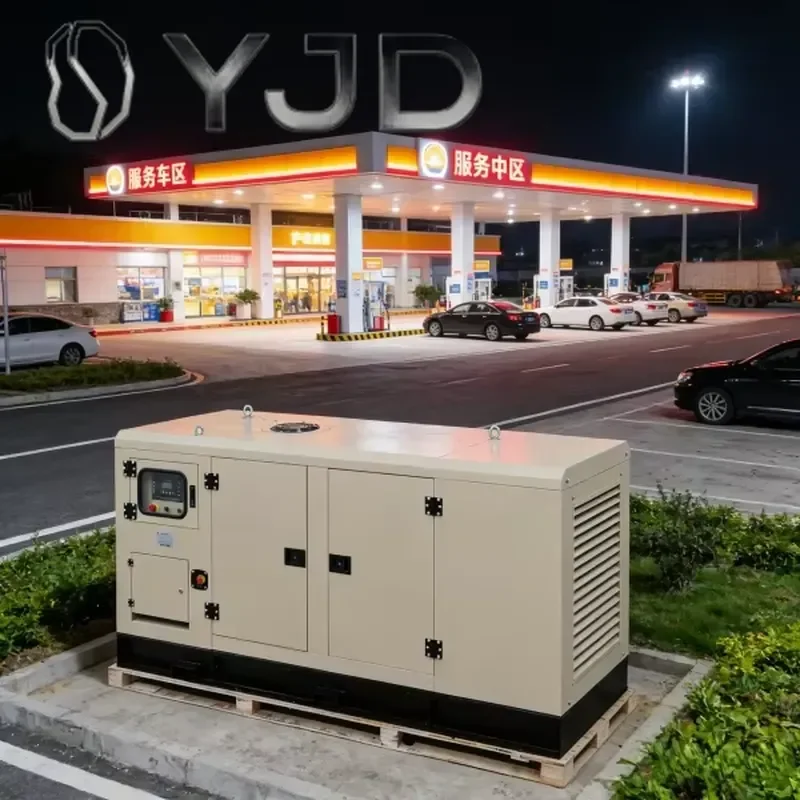 YJD Perkings Portable Silent Diesel Generator Electric 50/80/100/120/150KVA 24V DC Electric Start 50/60Hz Frequency ATS Option