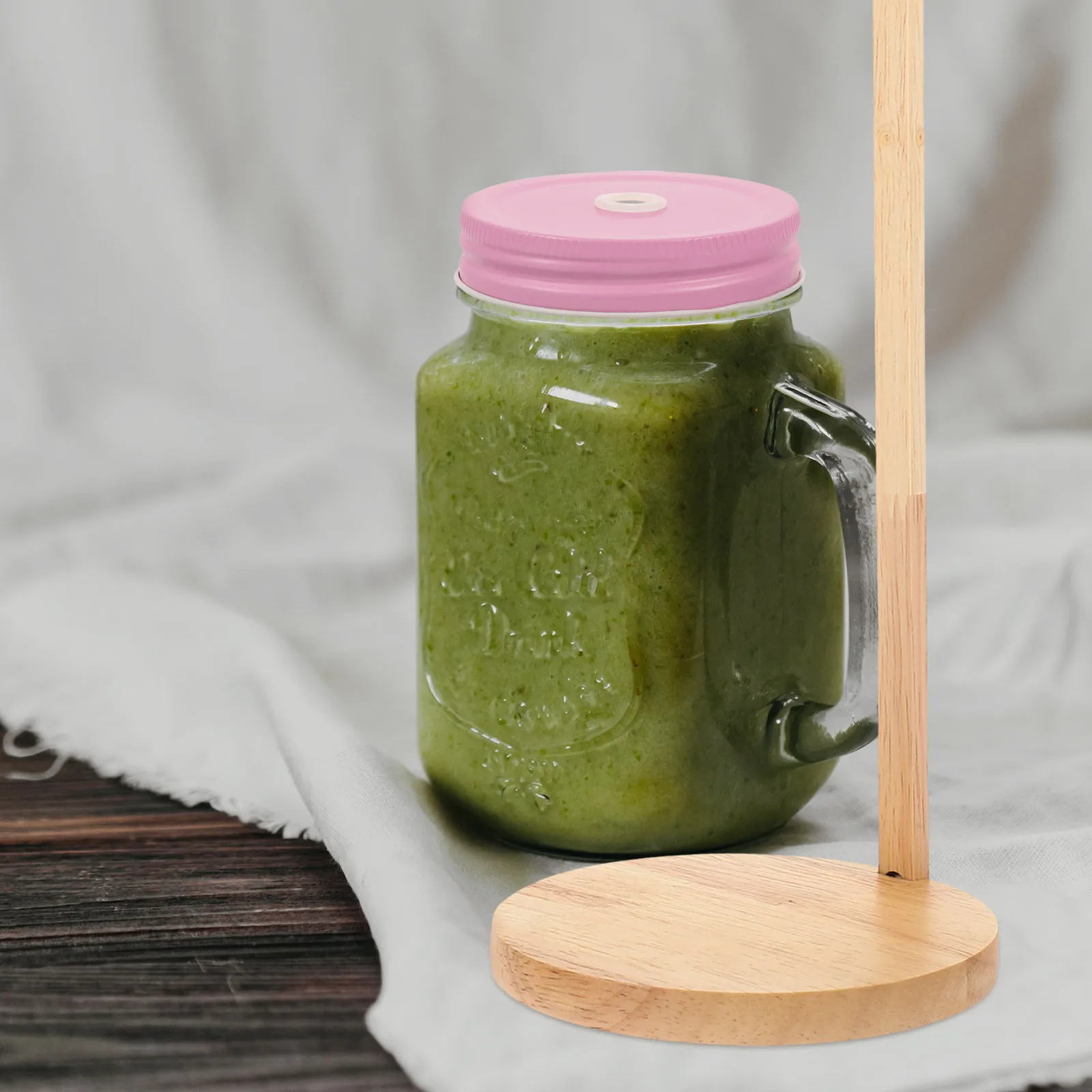 

Countertop Cup Lids Storage Rack Multi Functional Jar Lid Organizer Stand Water Bottle Lid Holder Kitchen Desktop Storage Rack