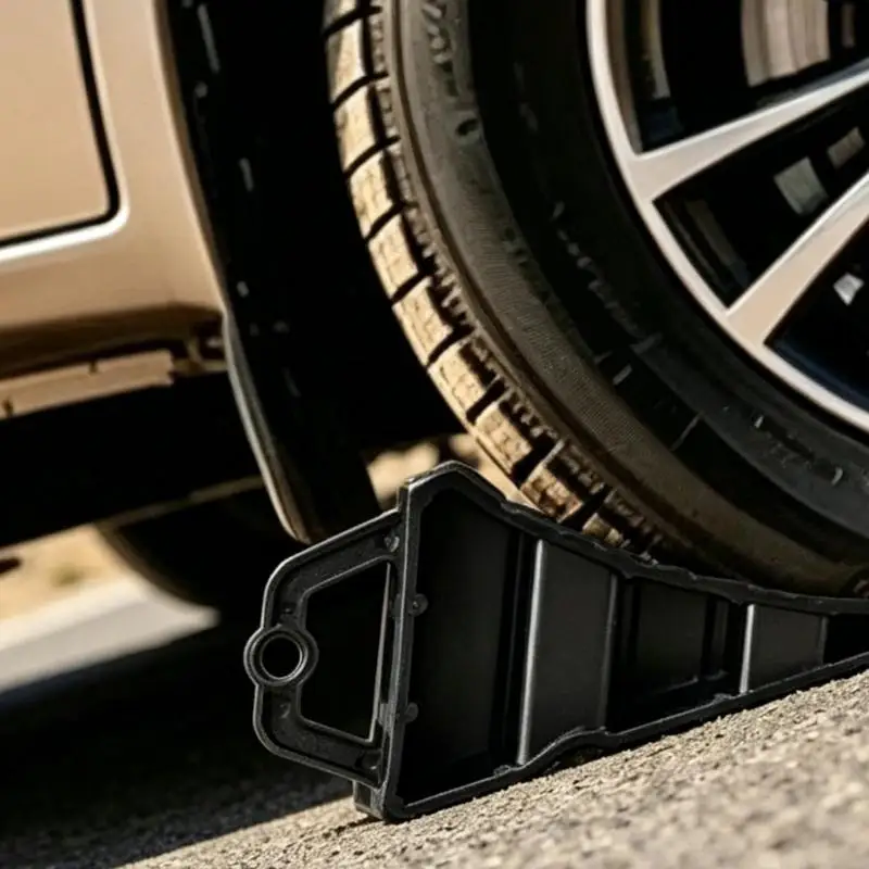 D5BE Wheel Block For Secure Parking Weather Resistant Design Light Weight Vehicle Accessory Wheel Stopper