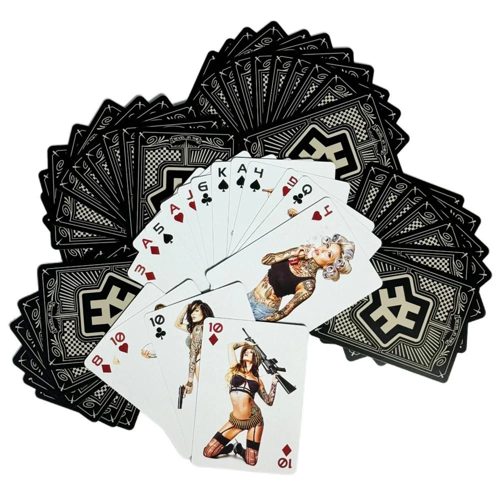 54 PCS 64x89mm Vintage Party Table Game Playing Cards Board Game Card Poker for Blackjack Beauty Brand Poker