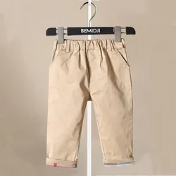 Spring  Autumn New Design Kids Trousers Boys Cotton Pants for Baby Boys Thin White Toddler Trousers Casual Clothes Boys Pants