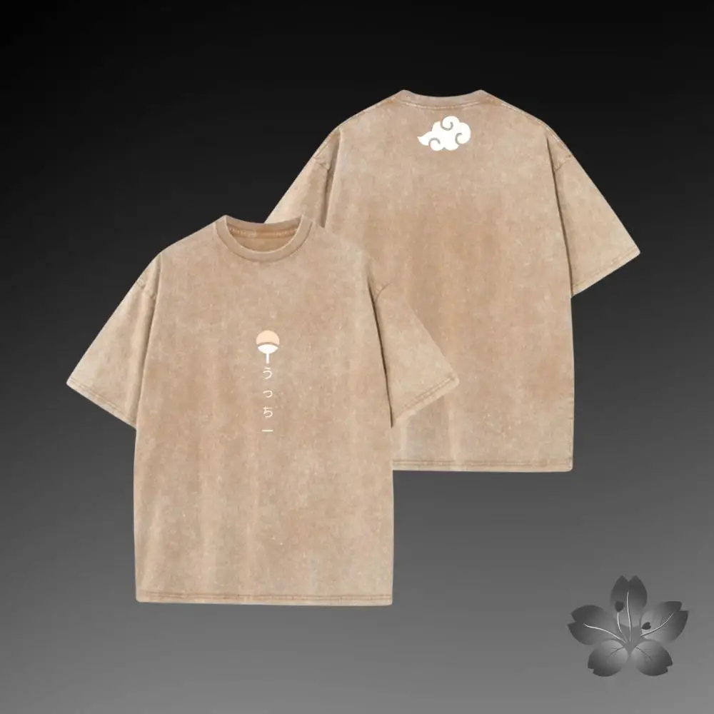 

Наруто Акацуки Учиха Мадара с принтом, новая летняя рубашка с круглым вырезом и короткими рукавами из чистого хлопка для пар, футболка в стиле аниме, свободный размер