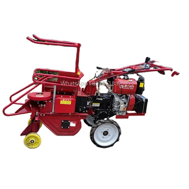 Dry and wet corn harvester 15HP Agricultural Machinery Mini Sweet Maize Corn Harvester Machine