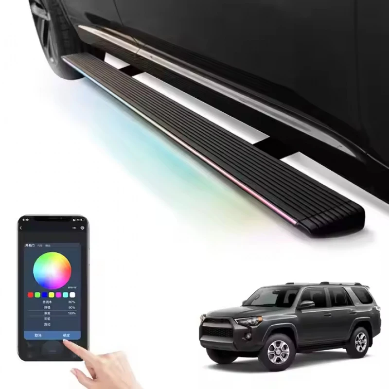 

High Aluminum Electric Running Boards Side Running Board with Lights for 4Runner (2010-2024) 4runner Accessories