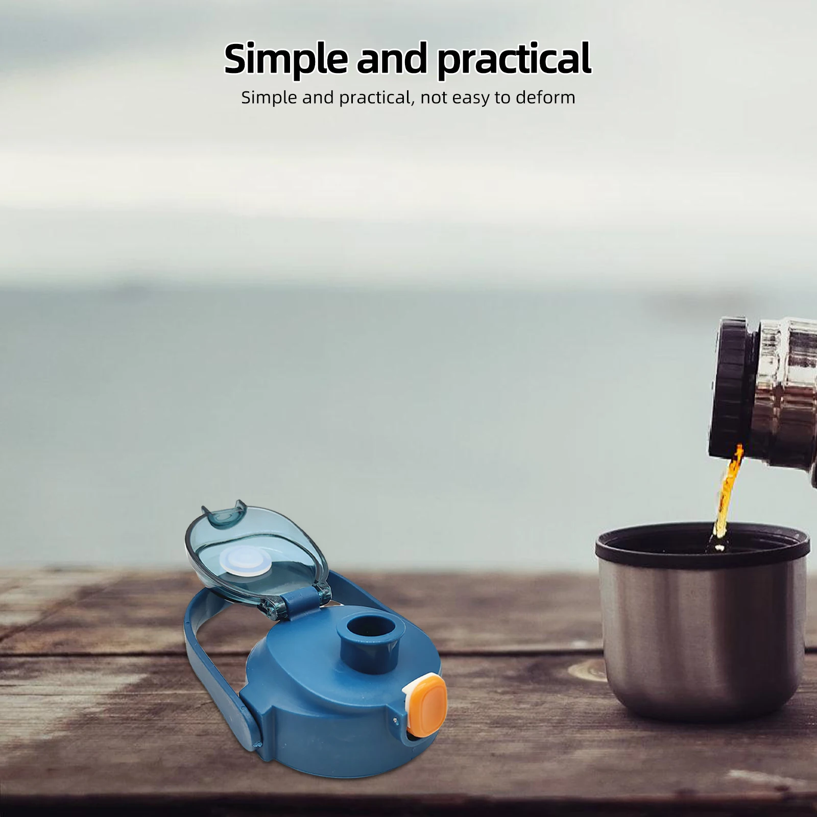 

Luxshiny 6Pcs Silicone Cup Lid Spill Stoppers Leak Proof for Travel Outdoor