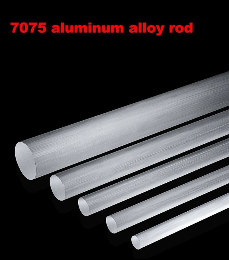 7075 Aluminum Rod Hard Round Alloy Rod CNC Metal Diameter 5mm ~35mm Solid Aviation Aluminum Bar Machining