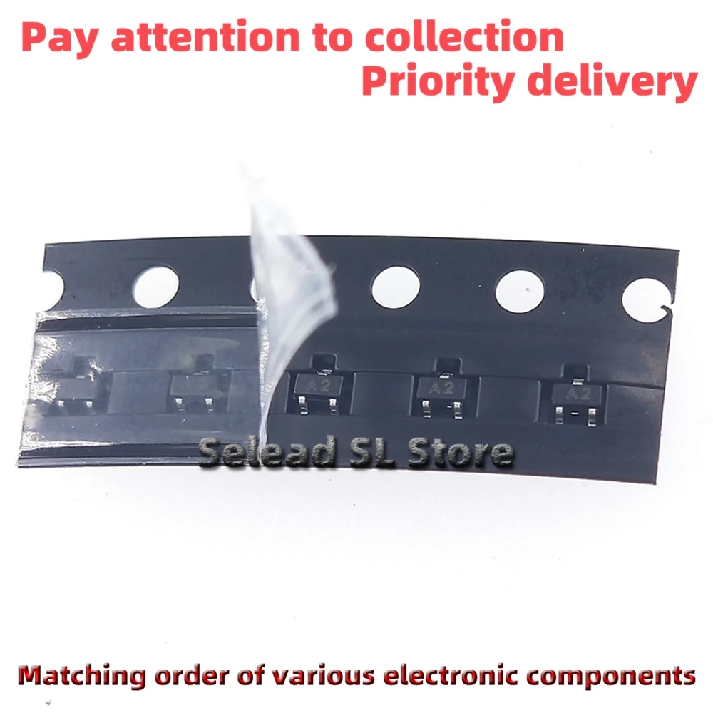 Novo original 50 peças/pacote esdalc6v1p3 serigrafia: a2 sot-663 novo diodo de proteção eletrostática esd/tvs