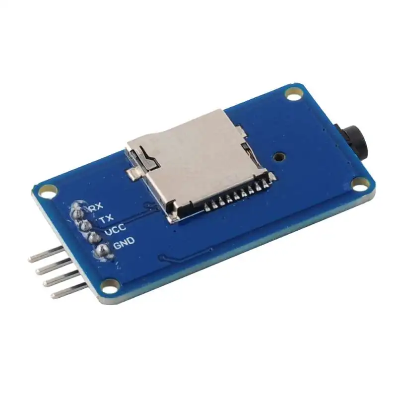 RCmall-Módulo de reproductor de música MP3 YX5300, Serie de Control UART para Arduino AVR ARM PIC CF MicroSD SDHC UART TTL, compatible con MP3 WAV, 10 piezas