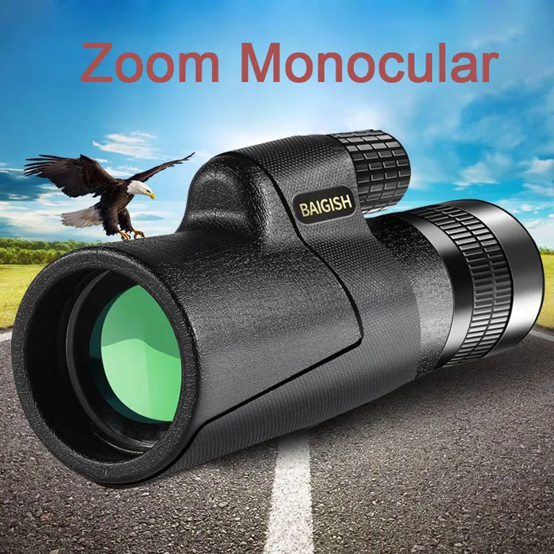 

Caza Powerful Telescope HD Monocular 10-30X42 Zoom Multi-coated LLL Night Vision Long Range Binoculars Spyglass For Camping Hike