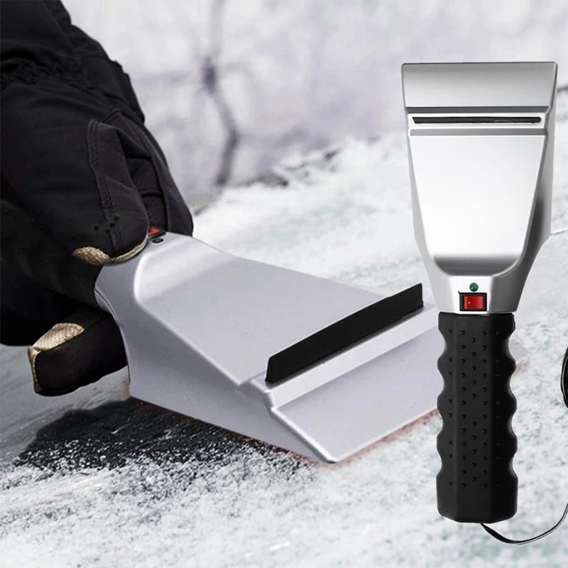 

12V Heatable Car Ice Scraper Electric Heating Ice Shovel Windshield Snow Removal Shovel For Car SUV Truck