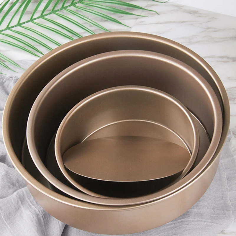 ABLK Round Cheese Cake Pan 6-Inch & 8-Inch & 10-Inch Cake Pan With Removable Bottom Non-Stick Bakeware Cake Mold Cake Mould