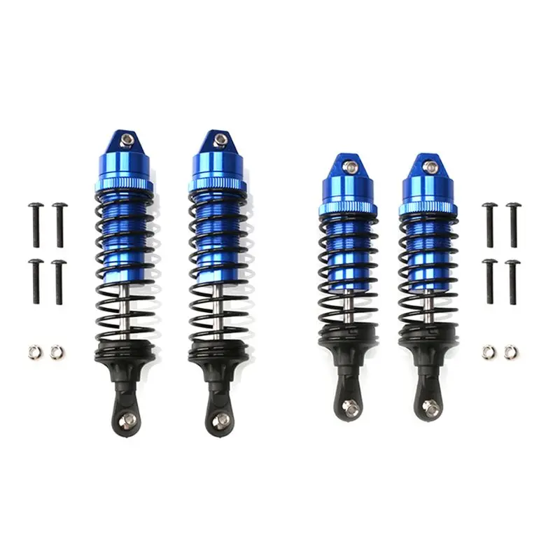 Aluminium Alloy Shock Absorber Assembled Full Metal Big Bore Shocks Front & Rear for Traxxas 1/10 Slash 4x4 RC Car Truck Acc