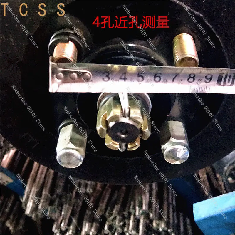 Heavy Duty Full Floating Rear Axle Assembly, 4/5 Hole 220mm Brake Integrated Axle For Trike Motorcycle Modification
