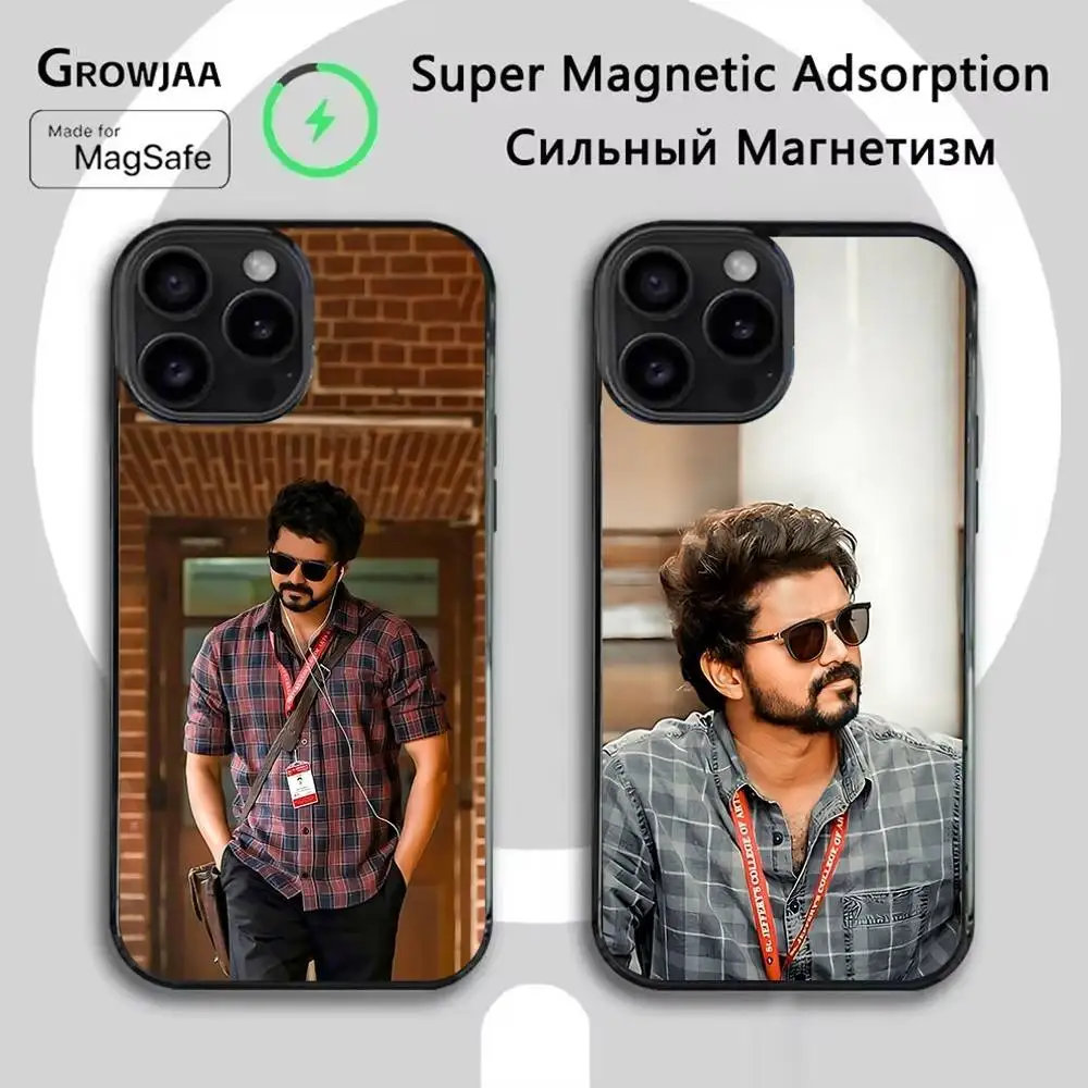 

Actor Singer T-Thalapathy Vijay Phone Case For iPhone 16e,16,15,14,13,12,11,Plus,Pro,Max,Mini Magsafe Magnetic Wireless Charging
