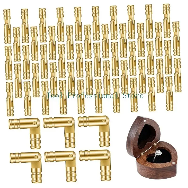 

57QF 50 шт. Маленькие металлические петли 4x20 мм Набор петель для рукоделия идеально подходит для скрытого применения в своими