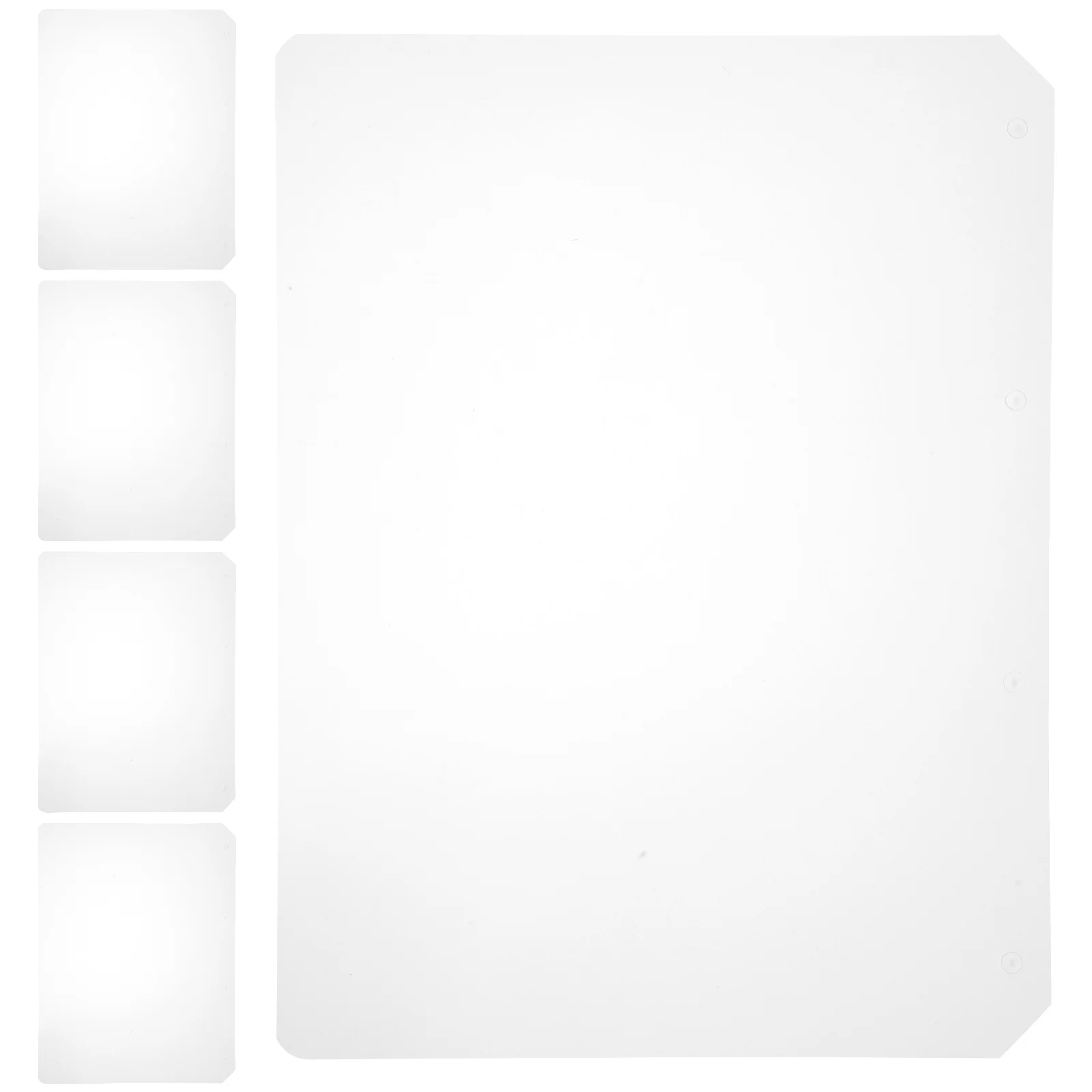 5pcs A4 Divider Transparent Pp Binder Dividers Hard Tabs For Notebooks Reports Journals Index Separators Detachable Notebook