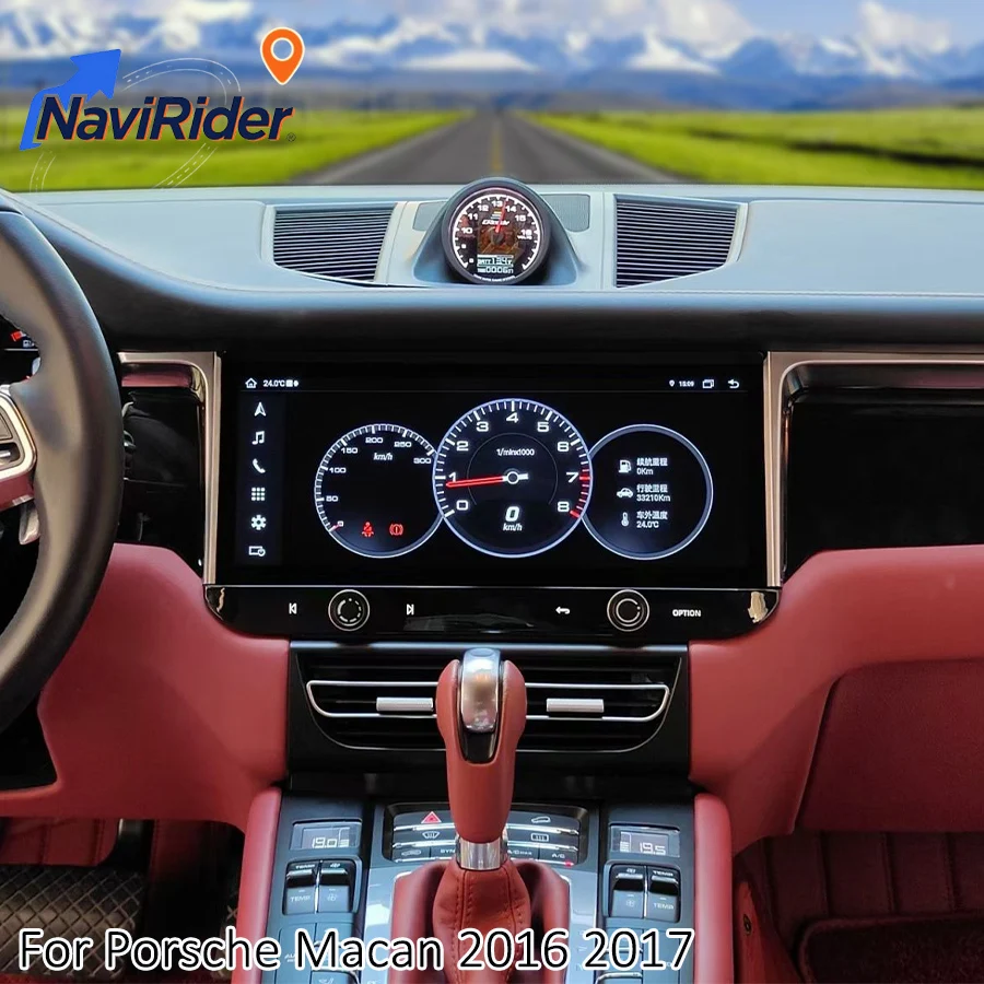 

12,3-дюймовый Android-экран для Porsche Macan 2016 2017, автомобильный радиоприемник, мультимедийный видеоплеер, стерео Carplay, навигация, 4G, Wi-Fi, головное устройство