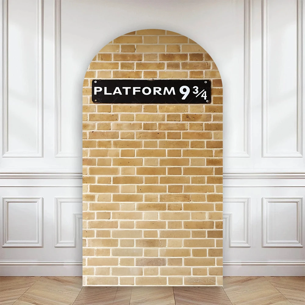 Wizard Castle Magic Academy Backdrop Child Birthday Party Decor Wizard's Hat Photo Red Retro Brick Wall Props Custom Background