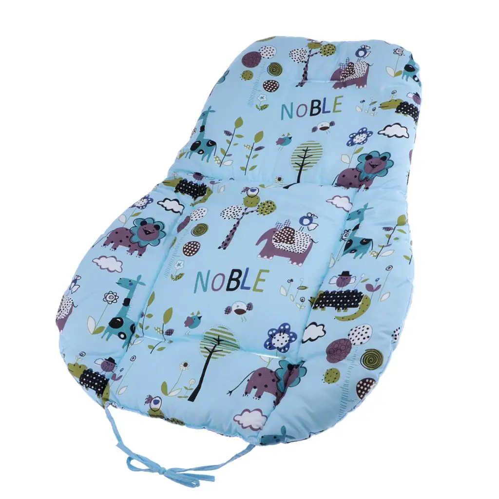 Baby High Chair Seat Cushion Cotton Stroller Liner Cooling Pad Reversible Mat for Stroller and Pram