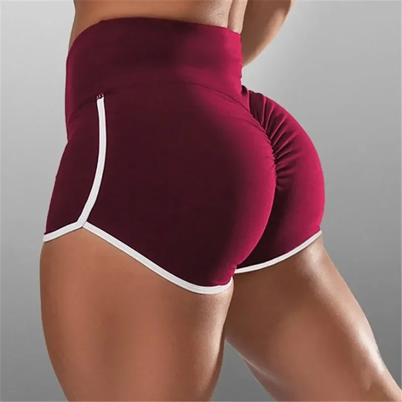 Casual Workout Cintura Esporte Shorts para Mulheres, Skinny Sexy Short S-Drop Shipping, Preto Cinza, Verão, Nova