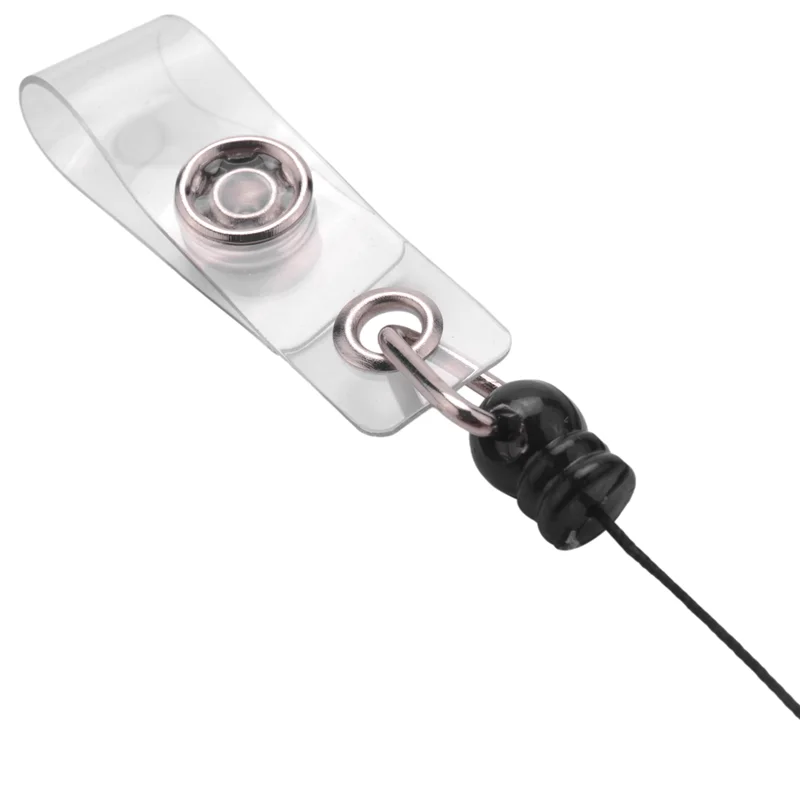 3X Recoil Retractable Yo Yo Key Ring PULL CHAIN Belt Clip ID CARD Holder Ski Pass - Black