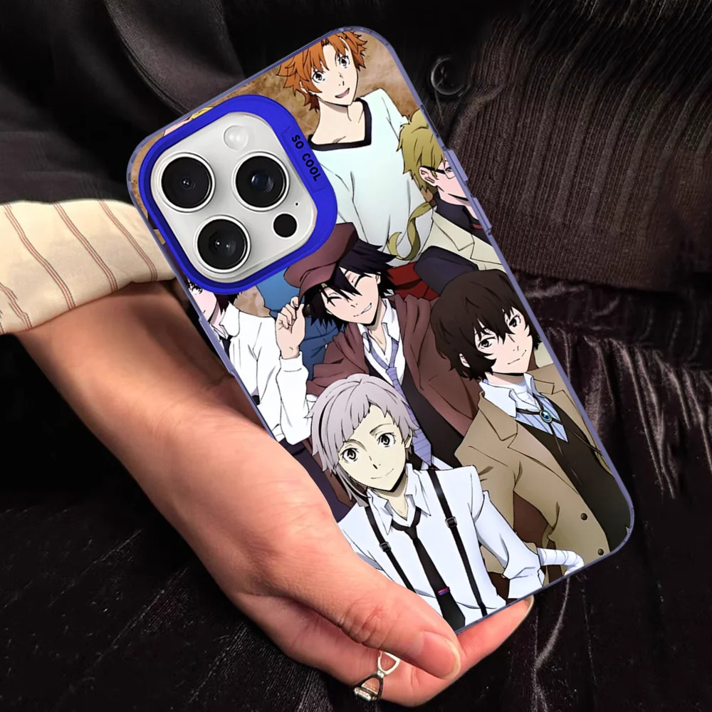 

Anime Bungou Stray Dogs Phone Case For IPhone 16 15 14 13 12 11 Pro Max X XR XSMAX 8 7 Plus Matte Shockproof Back Cover