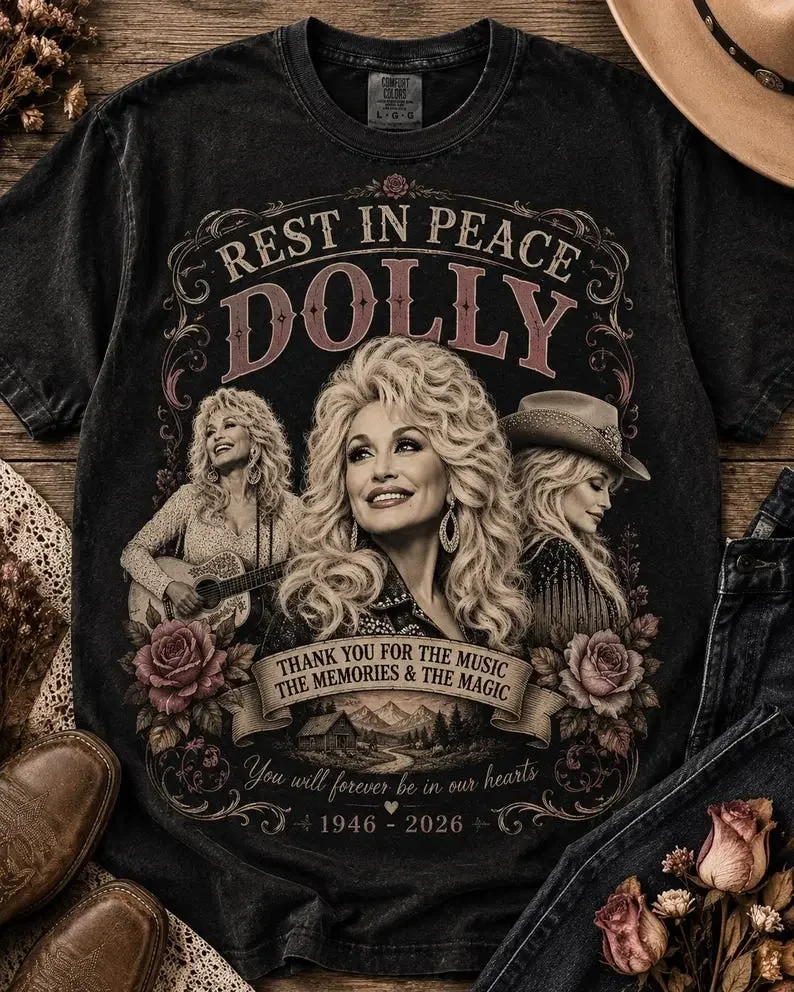 Dolly Parton Memorial Tribute Shirt, Forever Country 1946-2026 Music Tee Unisex Dollywood Fan Tshirt