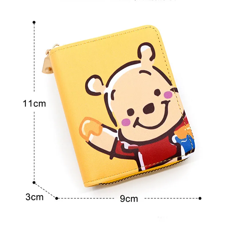 4 Colors Disney Cartoon Coin Bag Winnie the Pooh Boy & Girl Wallet Snorlax Charmander Cute Small Card Bag Women Handbag Gift