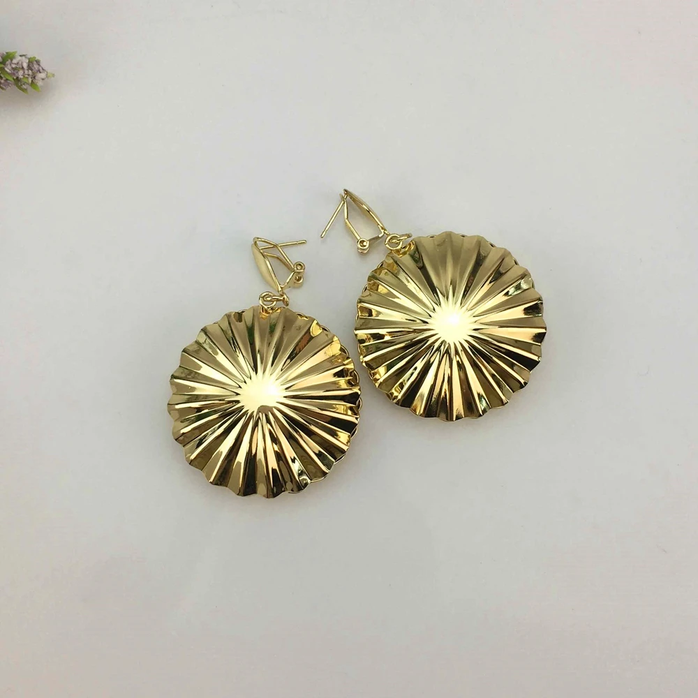 Yuminglai Big Drop Earrings Women Girls Dangle Earrings Unique Dubai Goldplated Earrings For Female Statement Jewelry FHK15975