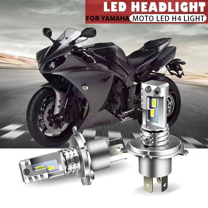 

Motorcycle Headlight 12000LM 60W H4 CSP LED Bulbs Headlight Fanless Wireless Mini Size Design For YAMAHA YZF R1 1998-2003