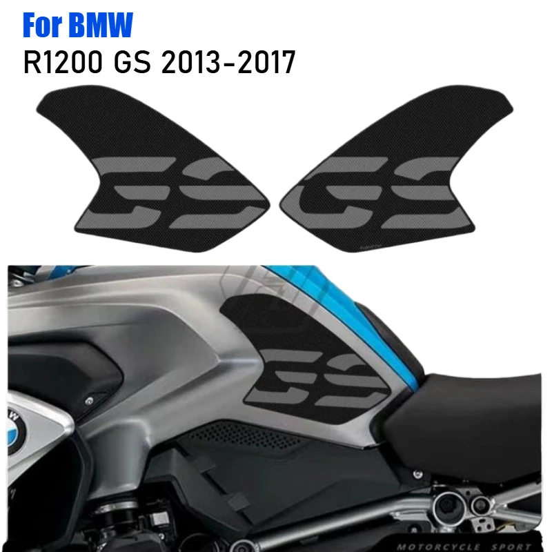 For BMW R1200GS R 1200 GS 2013-2017 Motorcycle Side Tank Pad Protection Knee Grip Traction Anti Slip Accessories