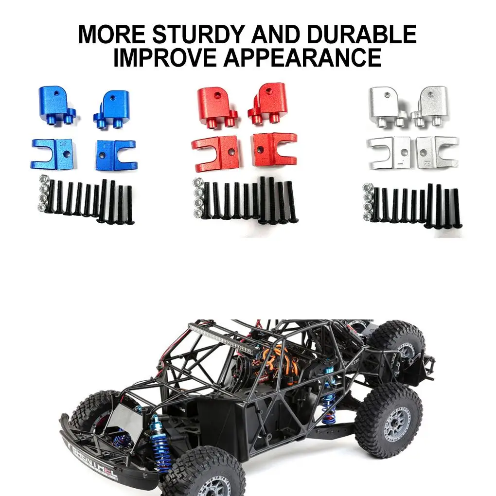 Sedile fisso con tirante in lega di alluminio 1/10 4 pezzi Sedile fisso con tirante Rc stile perfetto per parte auto LOSI Baja Rey 4WD RC