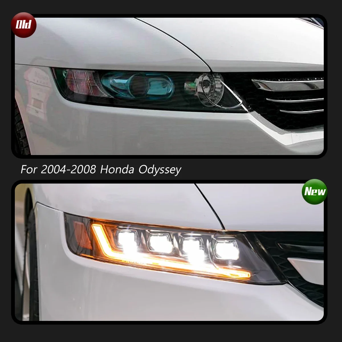 

TYPY Car Lights For Honda Odyssey Headlight 2004-2008 LED Projetor head Lamp Daytime Running Light Automotive Accessories