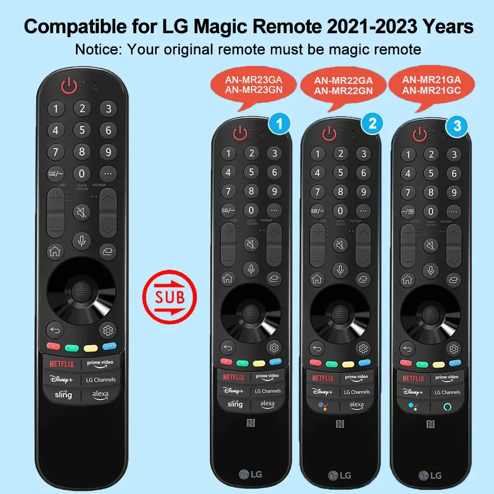 Replacement 2023 Voice Magic Remote Control for LG Smart TV LCD LED HDTV UHD OLED HD TVs 2021-2023 with Pointer Flying Mouse