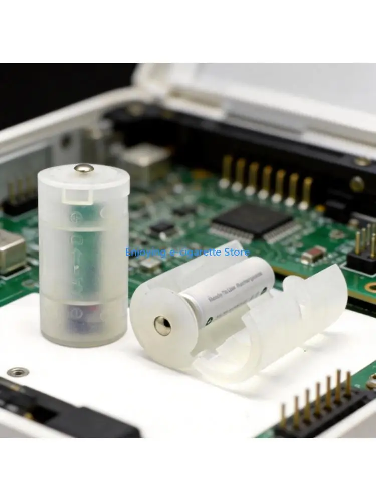 Battery Converters Sleeve for 2A to D Size Use, PP Plastic Adapters Holder That Help Fit 2A Cell in a D Battery Slot for Backups