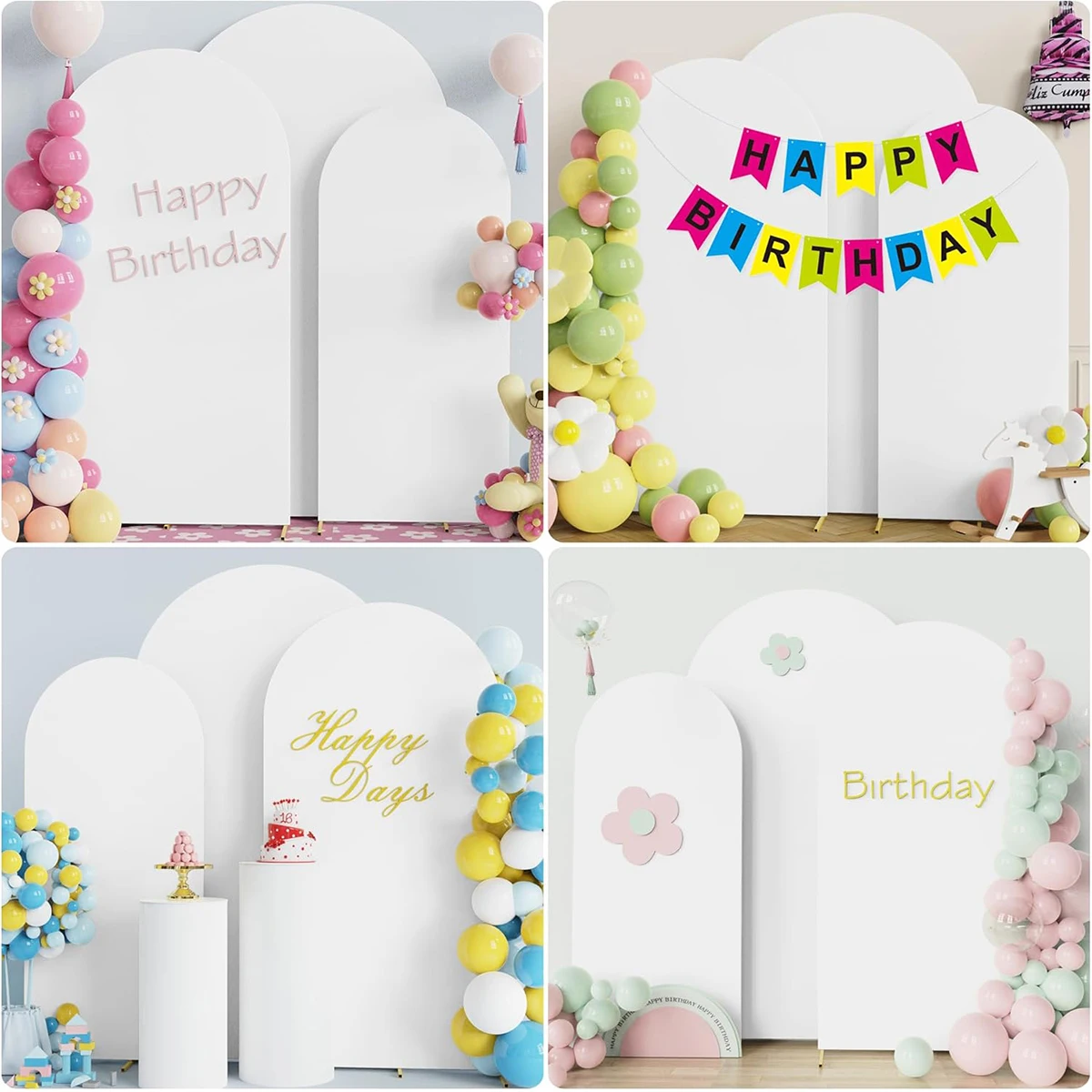 غطاء قوس الزفاف غطاء خلفية قوس سباندكس غطاء قوس مناسب لحفلات الزفاف وأعياد الميلاد (بدون رف)